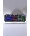 Oyuncu Klavyesi Q Klavye RGB Işıklı Mouse Hediyeli