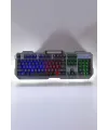 Oyuncu Klavyesi Q Klavye RGB Işıklı Mouse Hediyeli