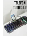 Oyuncu Klavyesi Q Klavye RGB Işıklı Mouse Hediyeli