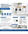 Özbest Kv752 ( 2pcs ) ( Üstten Sıkmalı ) ( Plastik ) Klozet Kapak Menteşesi Vidası *10x50
