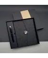 Özel Kutulu Deri Defter Ve Roller Kalem Seti