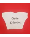 Özür Dilerim Yazılı Peluş Oyuncak Ayı Tişörtü