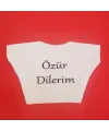 Özür Dilerim Yazılı Peluş Oyuncak Tişörtü