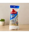 Pamuklu Püsküllü Mop Başlığı 23cm Orta-Large (Klasik Sap)