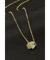 Papatya Zirkon Taşlı Kolye