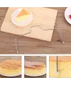 Paslanmaz Çelik Ayarlanabilir Pasta Dilimleyici – Çok Amaçlı Kesme Teli