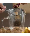 Paslanmaz Çelik Çay ve Kahve Süzgeci - İnce Gözenekli