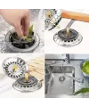 Paslanmaz Çelik Mutfak Evye Lavabo Süzgeci Lavabo Gideri Atık Gıda Tıpası