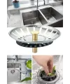 Paslanmaz Çelik Mutfak Evye Lavabo Süzgeci Lavabo Gideri Atık Gıda Tıpası