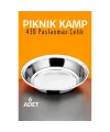 Paslanmaz Çelik Tabak Seti Kamp Piknik Tabağı 6 ADET 721502