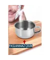 Paslanmaz Çelik Tıraş Tası Sabun Köpürtme Kasesi