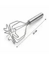 Patates Ezici - Kalp Şekilli - Paslanmaz Çelik - 26 cm Uzunluk
