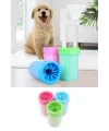 Pati Ayak Yıkama Kovası Silikon Jel Fırçalı Kedi Köpek  (küçük)
