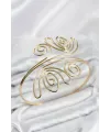 Pazu Bileklik Gold Renk Pirinç Bohem Model