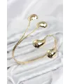 Pazu Bileklik Gold Renk Pirinç Damla Model