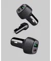 Pd Destekli 38w Araç Şarj Başlığı Type-c + Usb Çift Çıkış Hızlı Şarj