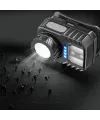 PeakStar PS-571 Sensör XPG COB LED USB Şarj Edilebilir Lityum Pilli Zoomlu Kafa Lambası