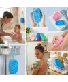 Peeling Etkili Süngerli Silikon Banyo Lifi – Asma Kancalı Duş Kesesi