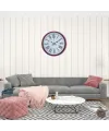 Pembe 36 Cm Dekoratif Duvar Saati