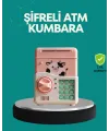 Pembe Atm Kasa Görünümlü Elektronik Şifreli Çocuk Kumbarası