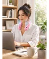 Pembe Boyun Fanı Sessiz Çalışan Usb Şarjlı Taşınabilir Kişisel Serinletici