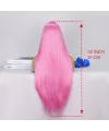 Pembe Ekstra Uzun Tül Peruk