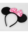 Pembe Fiyonklu Minnie Mouse Tacı Mini Kulak