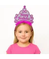 Pembe Happy Birthday Prenses Tacı – Doğum Günü Taç Aksesuarı
