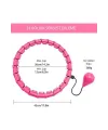 Pembe Hula Hoop Çember 24lü Hulahoop, Egzersiz Çemberi, Egzersiz