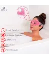 Pembe Jel Boncuklu Göz Maskesi, Soğuk & Sıcak Kullanım Rahatlatıcı Terapi Maskesi