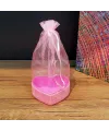 Pembe Kalpli Tül Kese