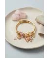 Pembe Kelebek Model Charmlı Bileklik