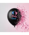 Pembe Konfetili Cinsiyet Balonu