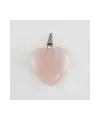 Pembe Kuvars Kalpli Doğaltaş Kolye Ucu