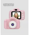 Pembe Mini 1080p Hd Çocuk Kamera – 8mp, Video Kaydı,tf Kart Destekli