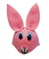 Pembe Renk Kulaklı Tavşan Şapkası Hayvan Şapkası