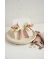 Pembe Renk Lotus Yaprak Model Kadın Küpe