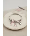 Pembe Tavşan Charmlı Bileklik