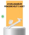 Pencere Cam Emniyet Kilidi Açılma Sınırlayıcı Set