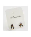 Penguen Cam Küpe