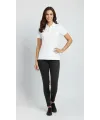 Pike Kumaş Düğmeli Yaka Regular Rahat Günlük Kısa Kol Tişört T-shirt - Beyaz