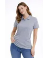 Pike Kumaş Düğmeli Yaka Regular Rahat Günlük Kısa Kol Tişört T-shirt - Gri