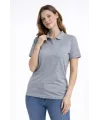 Pike Kumaş Düğmeli Yaka Regular Rahat Günlük Kısa Kol Tişört T-shirt - Gri