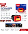 Pilli 3w Cob Led Kafa Lambası Fener 3-kademe Işık Ayarı- Flaşör 4.5v 120lümen