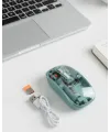 Pilli Kablosuz Mouse Bluetooth Ve Usb Uyumlu Sessiz Tıklama