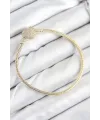 ietaks™ Pirinç Charm Zirkon Taşlı Kalp Model Gold Renk Kadın Bileklik