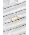 ietaks™ Pirinç Gold Renk Fiyonk Model Kadın Yüzük