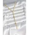 ietaks™ Pirinç Gold Renk Kadın Manifest Kolye