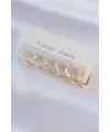 Pirinç Gold Renk Kalp Model Küpe Seti