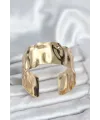 ietaks™ Pirinç Gold Renk Levha Model Kadın Bileklik